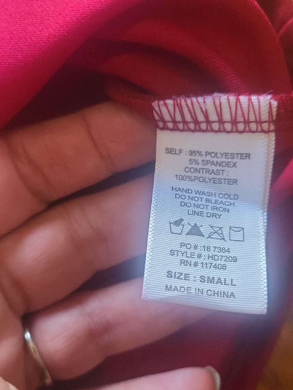 Chocolate USA Burgandy Dress Size Small - Picture 7 of 7